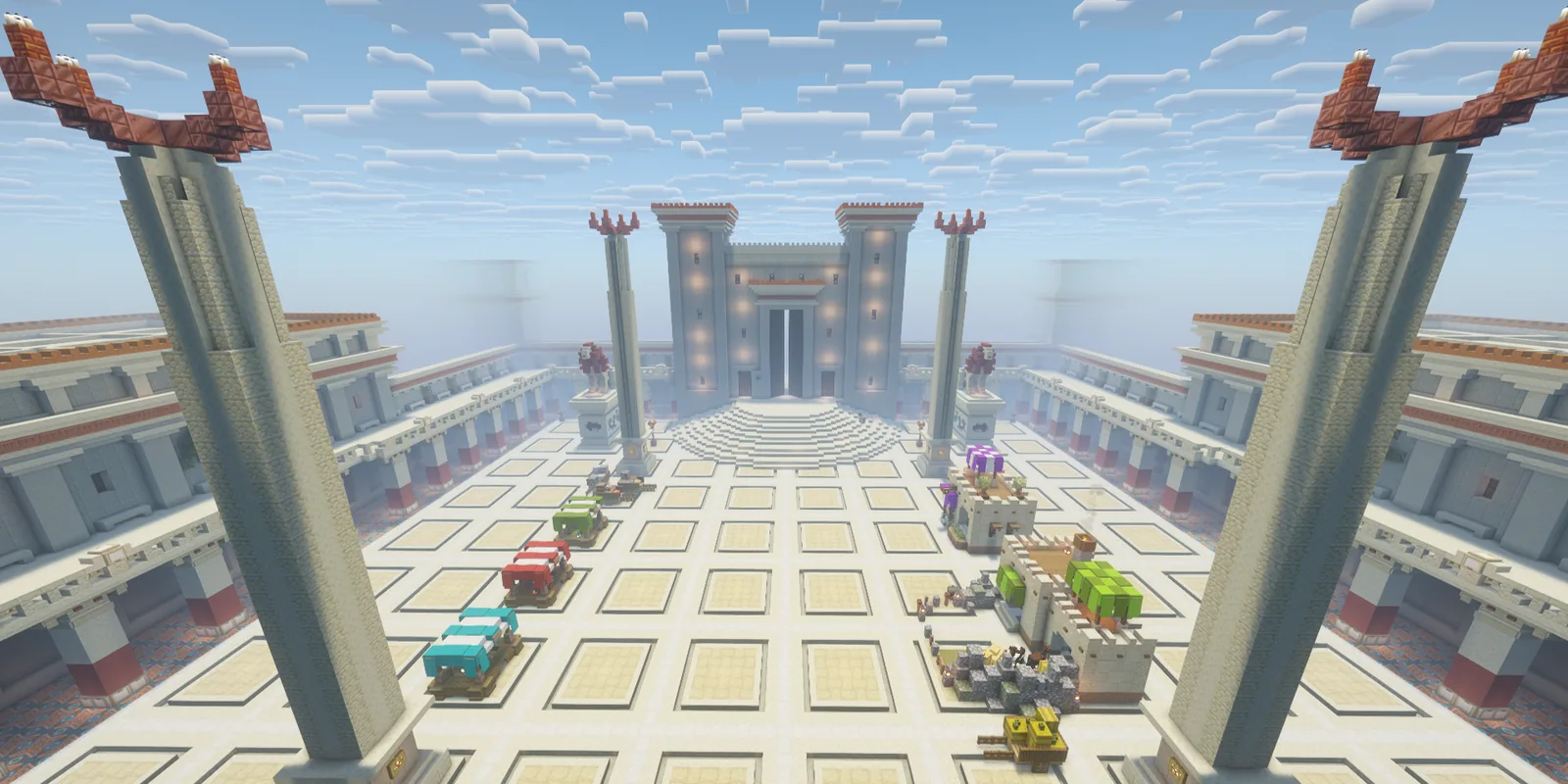 Africa's cradle: a colonnaded temple plaza at the edge of the desert